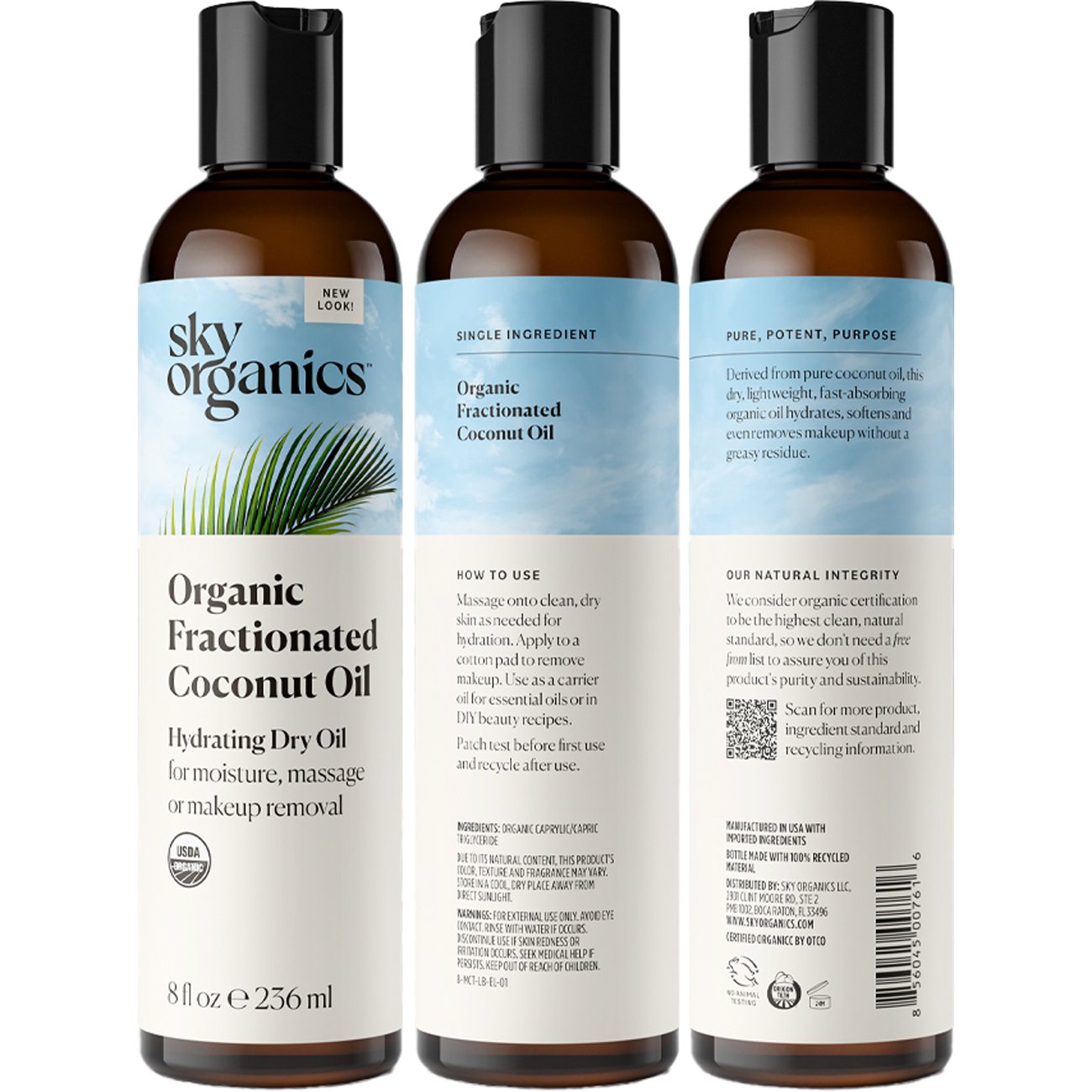 Sky Organics Fractionated Coconut Oil