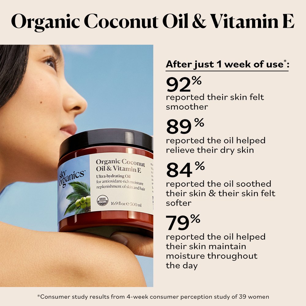 Sky Organics Coconut Oil + Vitamin E