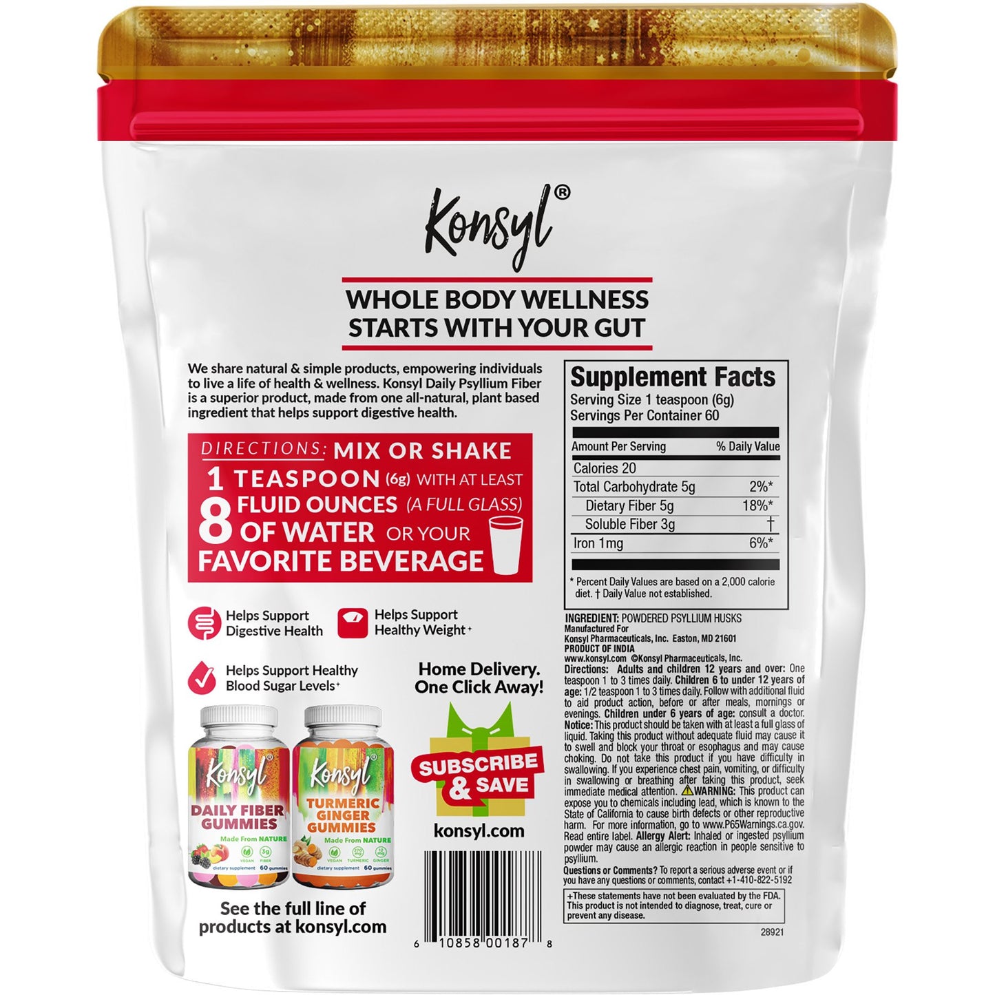 Konsyl Daily Psyllium Fiber