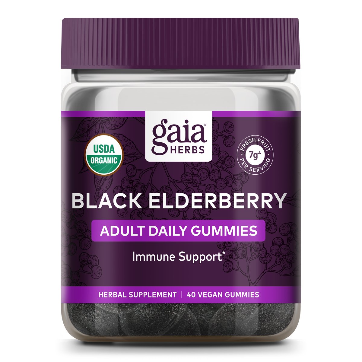 Gaia Herbs Everyday Elderberry Gummies