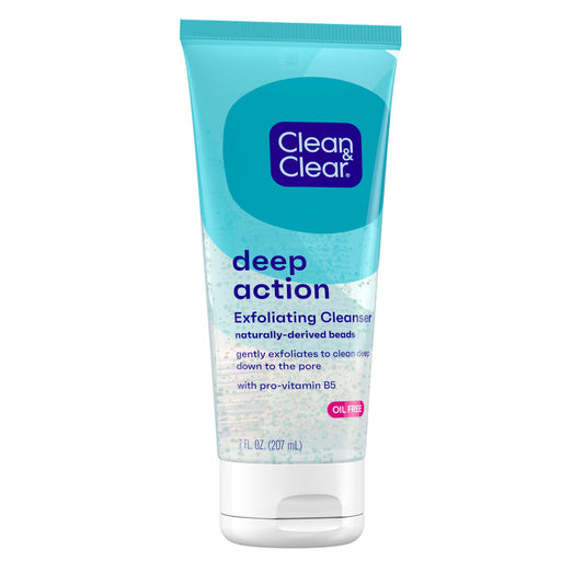 Clean & Clear Oil-Free Deep Action Exfoliating Facial Cleanser
