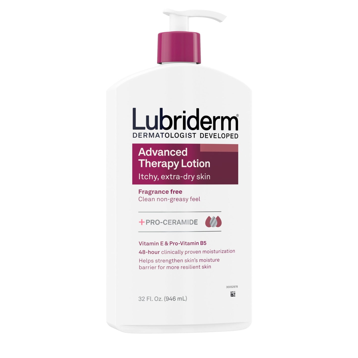 Lubriderm Advanced Therapy Fragrance-Free Lotion with Vitamin E