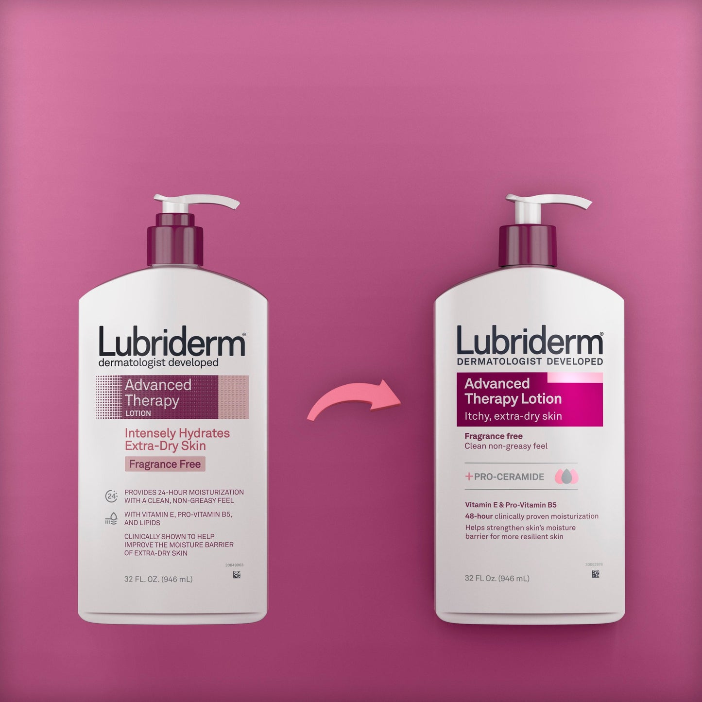 Lubriderm Advanced Therapy Fragrance-Free Lotion with Vitamin E