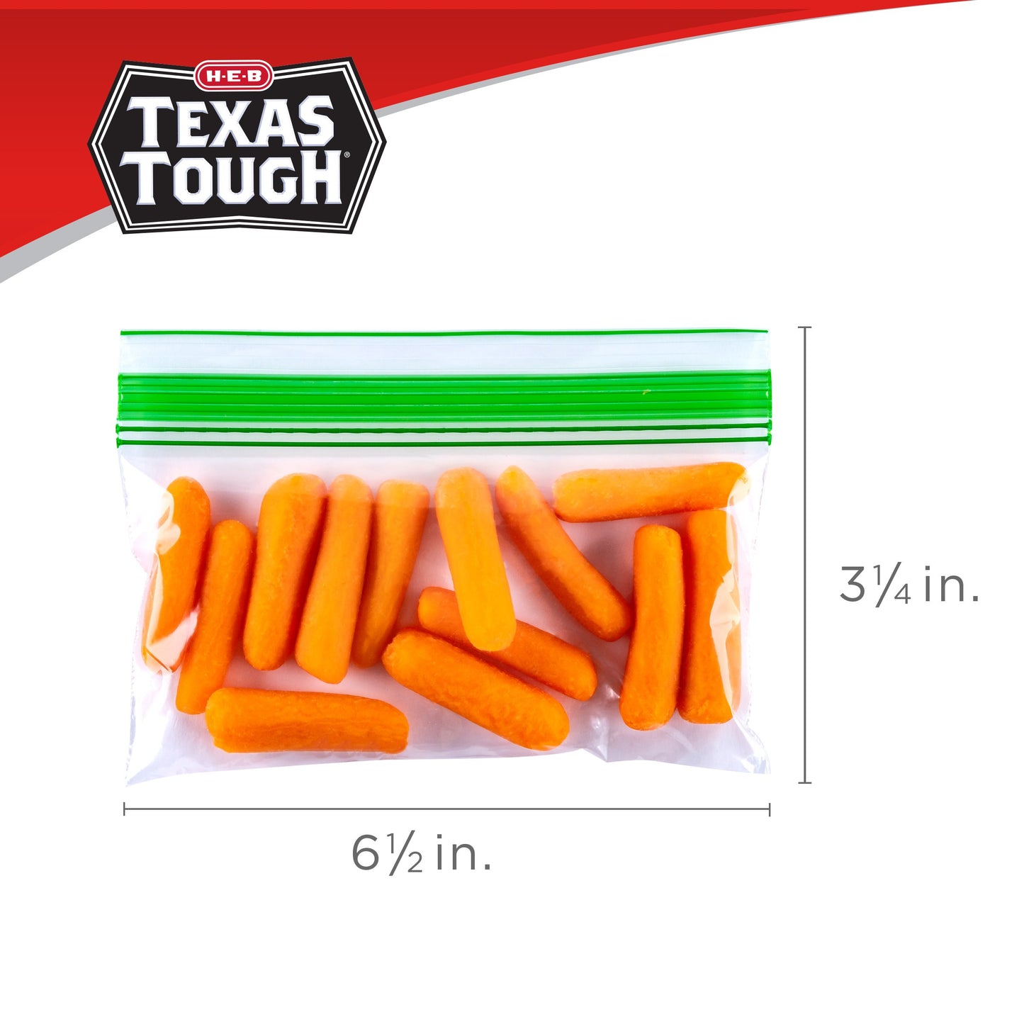 H-E-B Texas Tough Double Zipper Storage Bags - Variety Pack