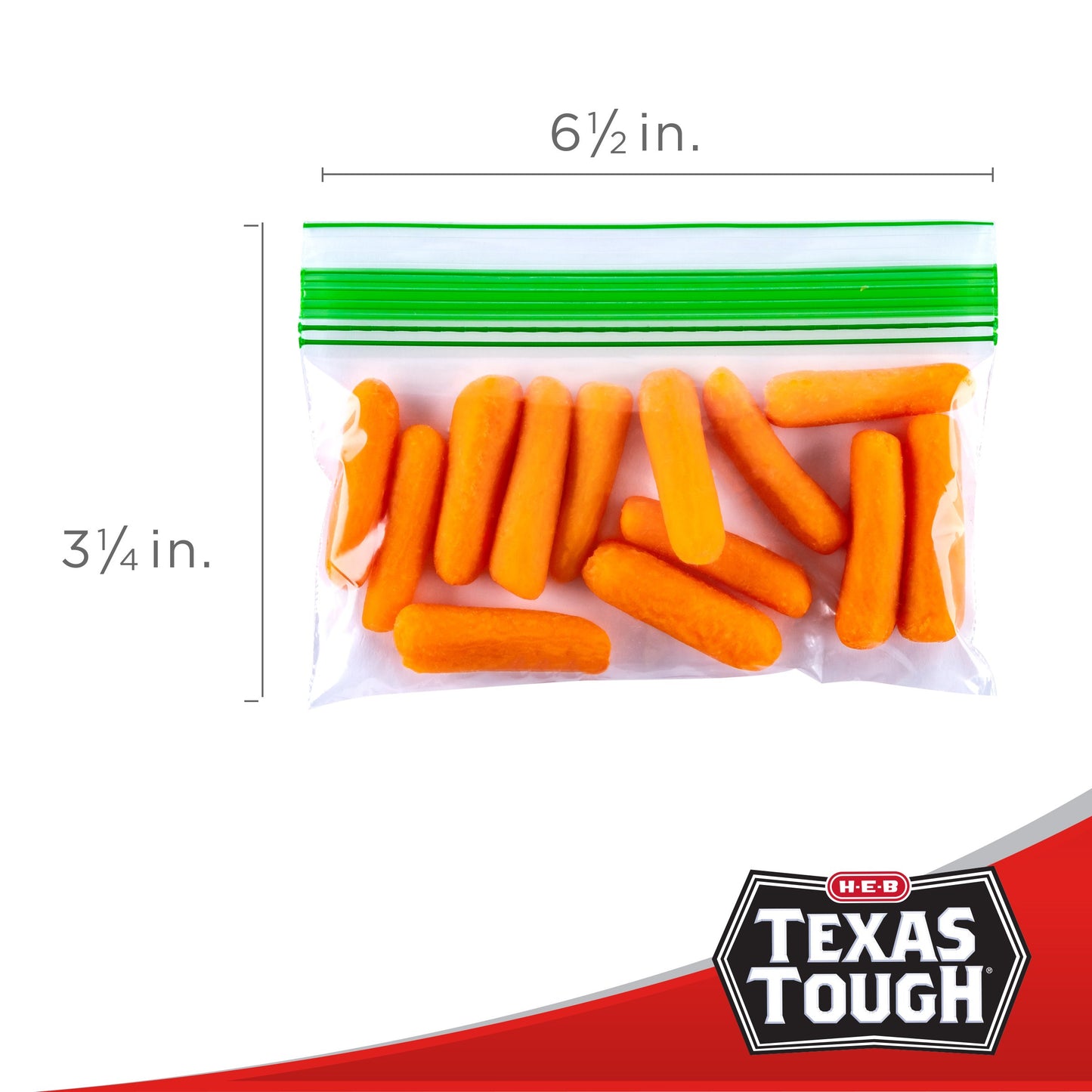 H-E-B Texas Tough Double Zipper Storage Bags - Variety Pack