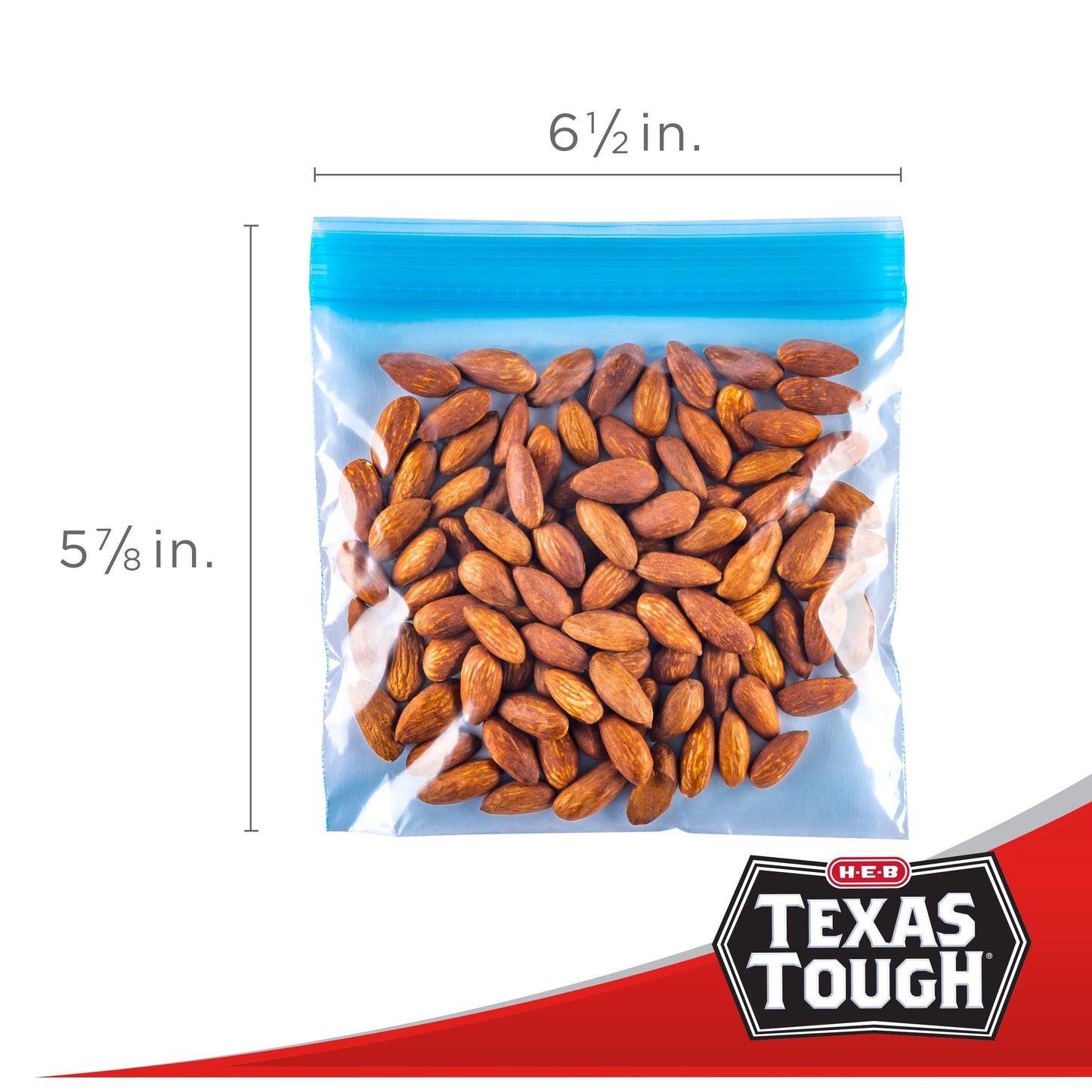 H-E-B Texas Tough Double Zipper Storage Bags - Variety Pack