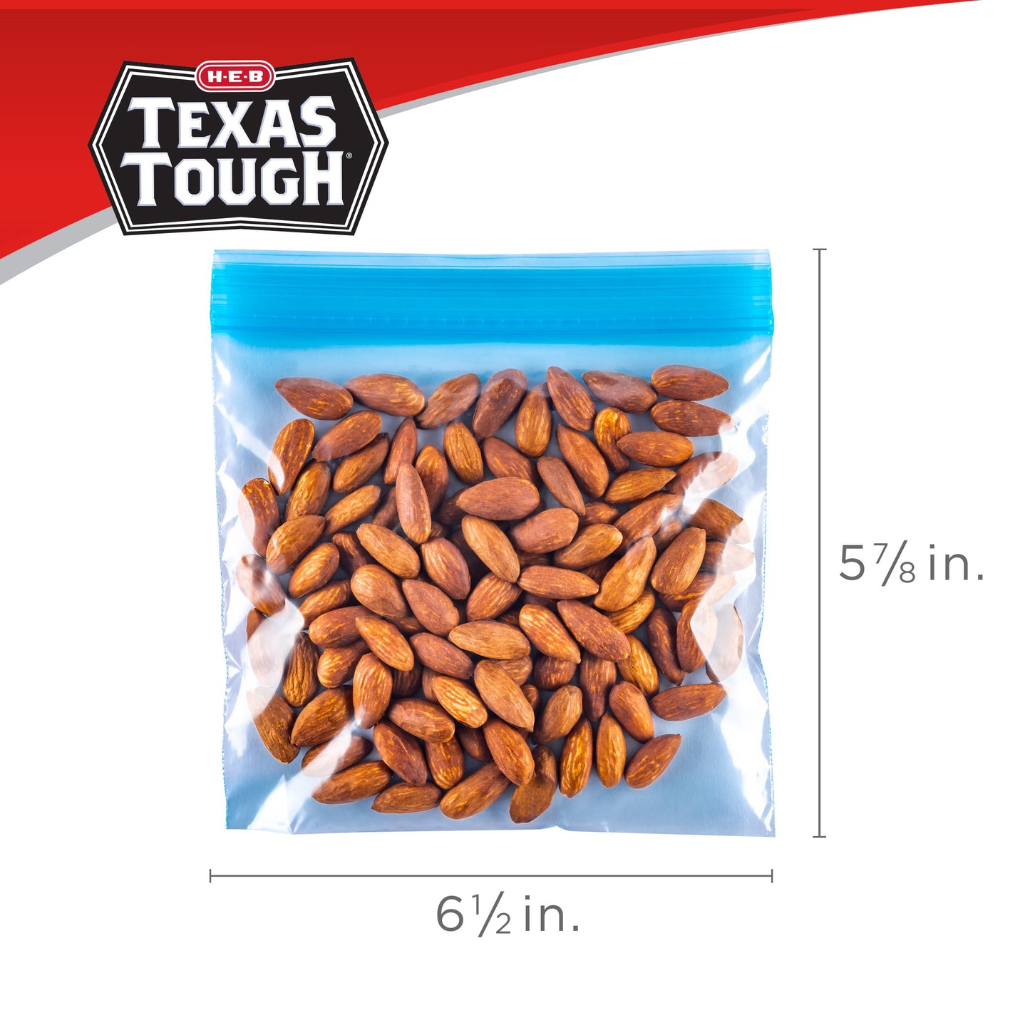 H-E-B Texas Tough Double Zipper Storage Bags - Variety Pack