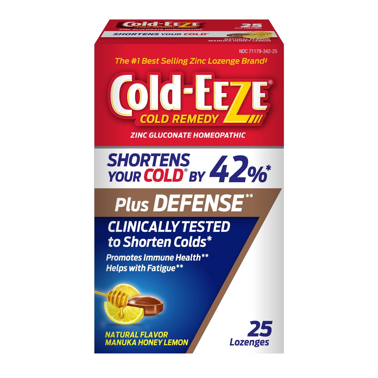 Cold-EEZE Cold Remedy Zinc Lozenges  - Manuka Honey Lemon