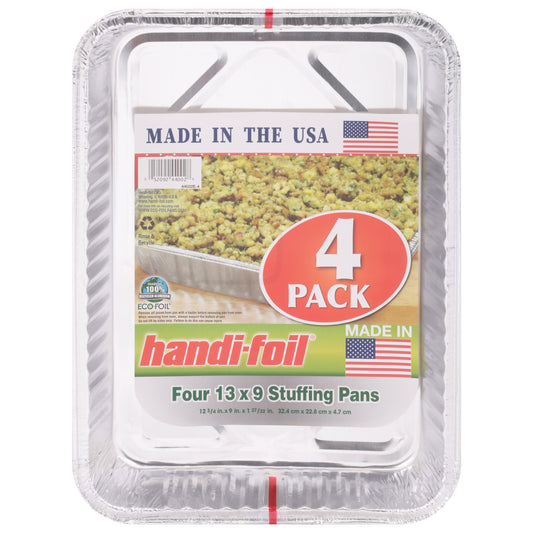 Handi-Foil Thanksgiving Stuffing Foil Pans, 4 pk