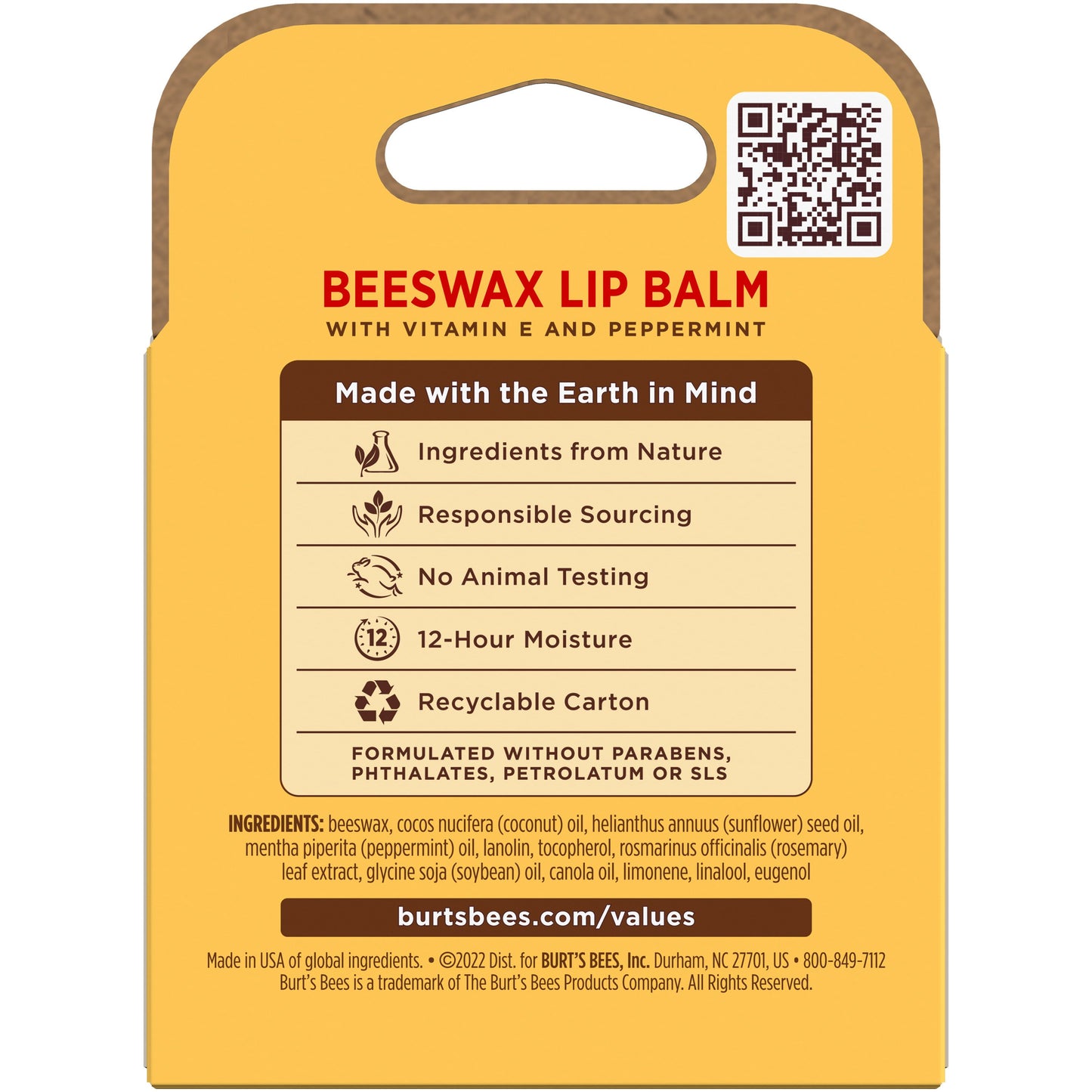 Burt's Bees Moisturizing Lip Balm Pack - Beeswax