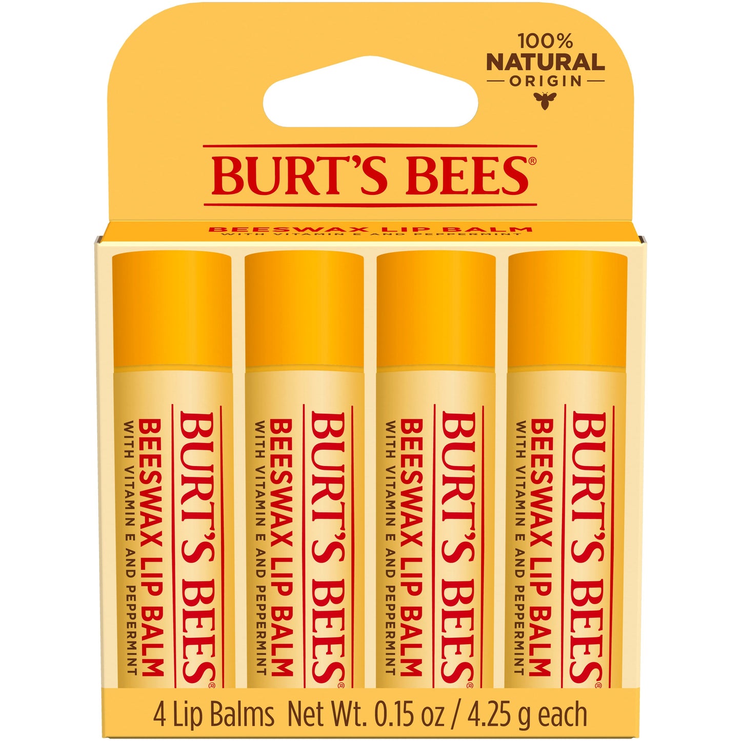 Burt's Bees Moisturizing Lip Balm Pack - Beeswax