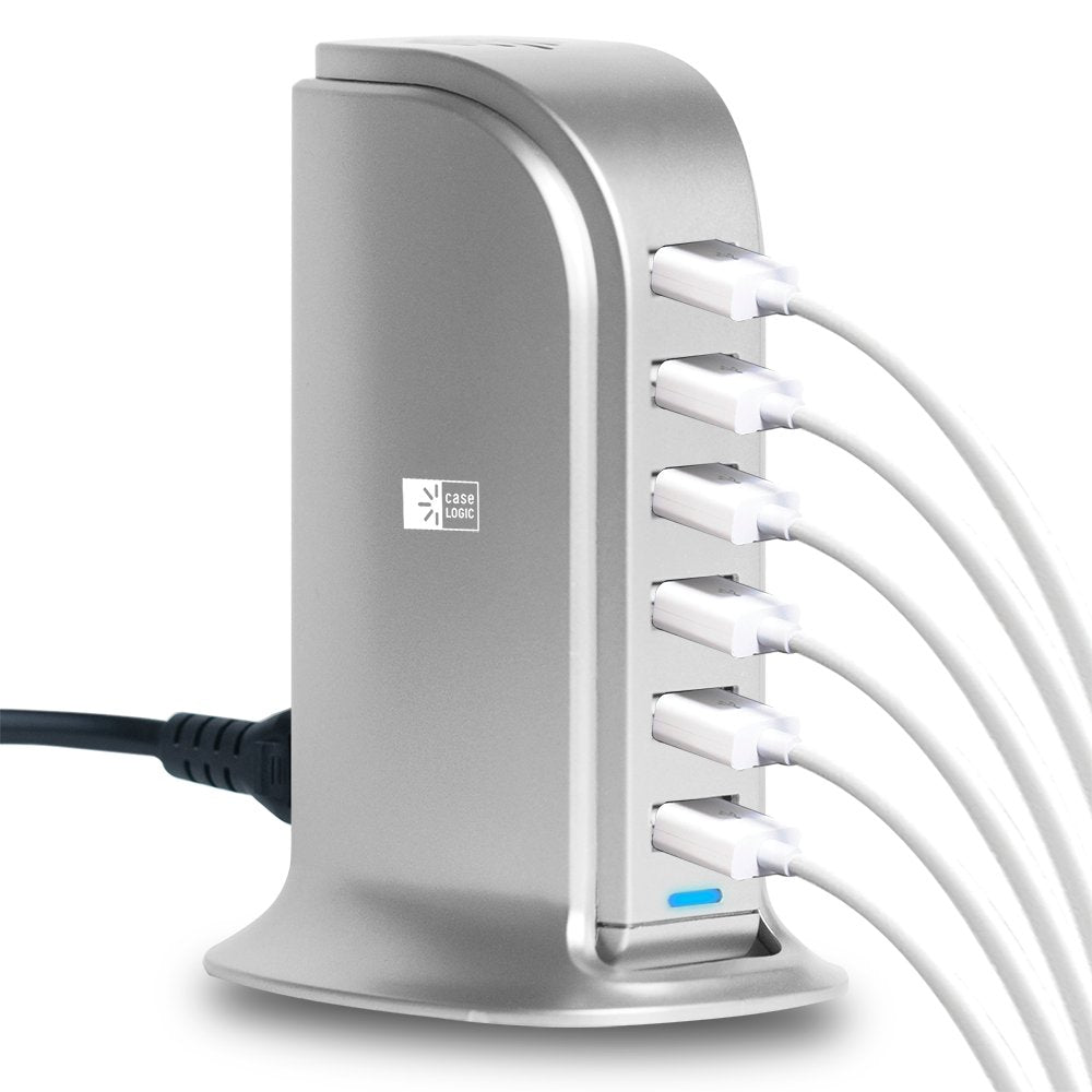 Case Logic Five-Port USB Charging Station - Silver
