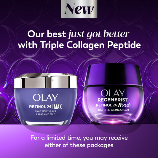 Olay Retinol Max Night Reparing Cream, Fragrance-Free