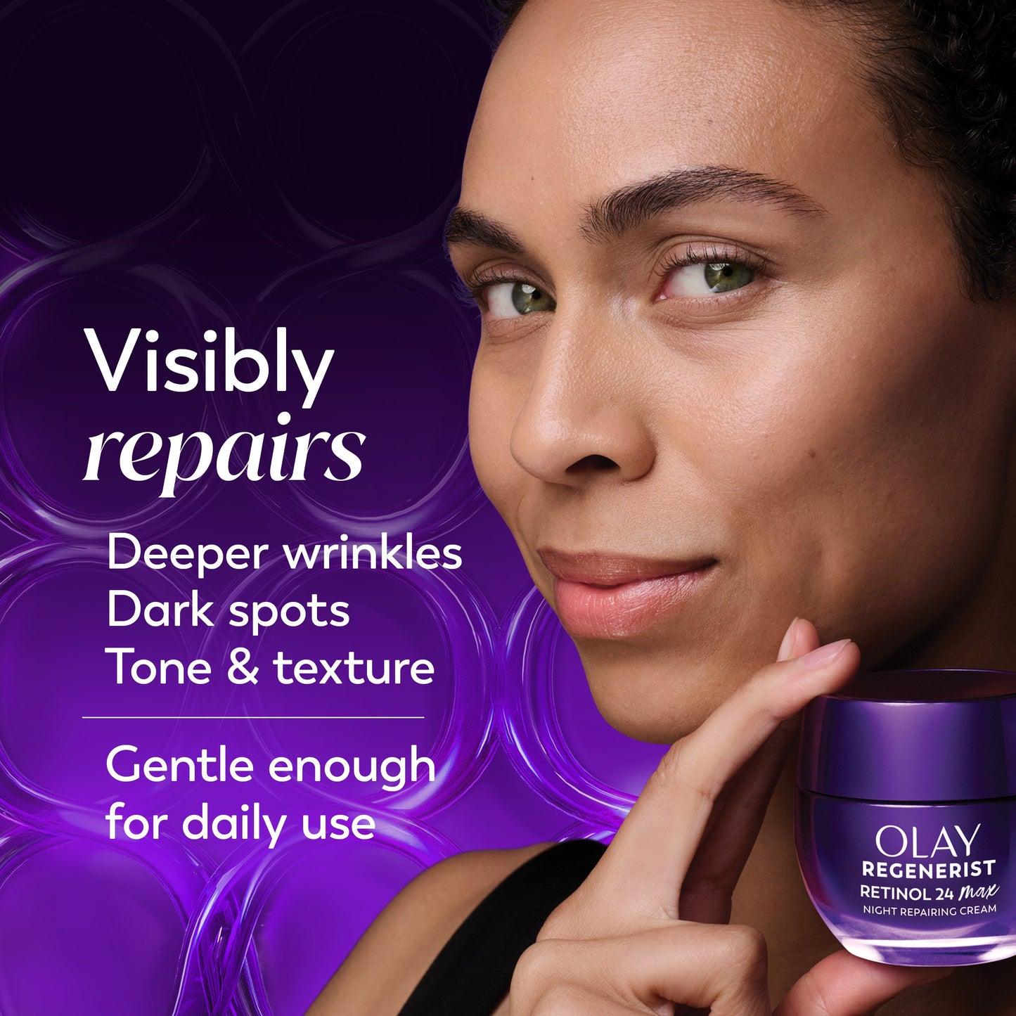 Olay Retinol Max Night Reparing Cream, Fragrance-Free