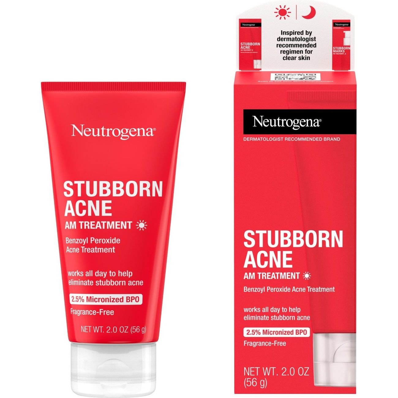 Neutrogena Stubborn Acne AM Treatment with Benzoyl Peroxide