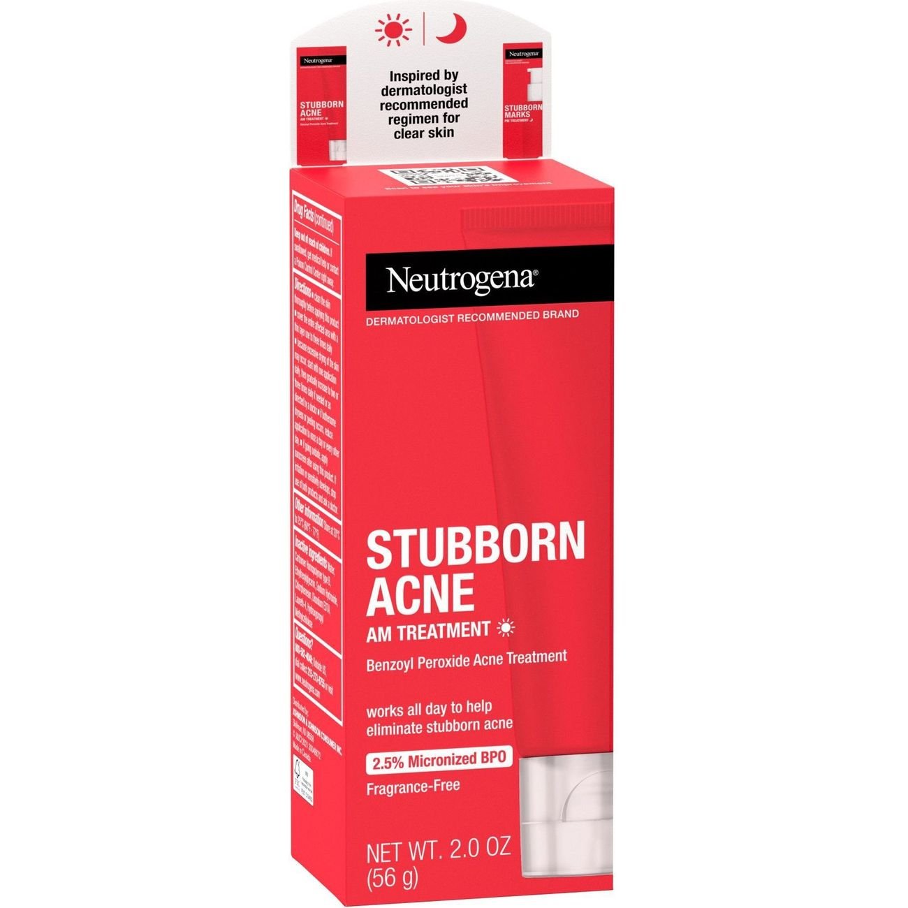 Neutrogena Stubborn Acne AM Treatment with Benzoyl Peroxide