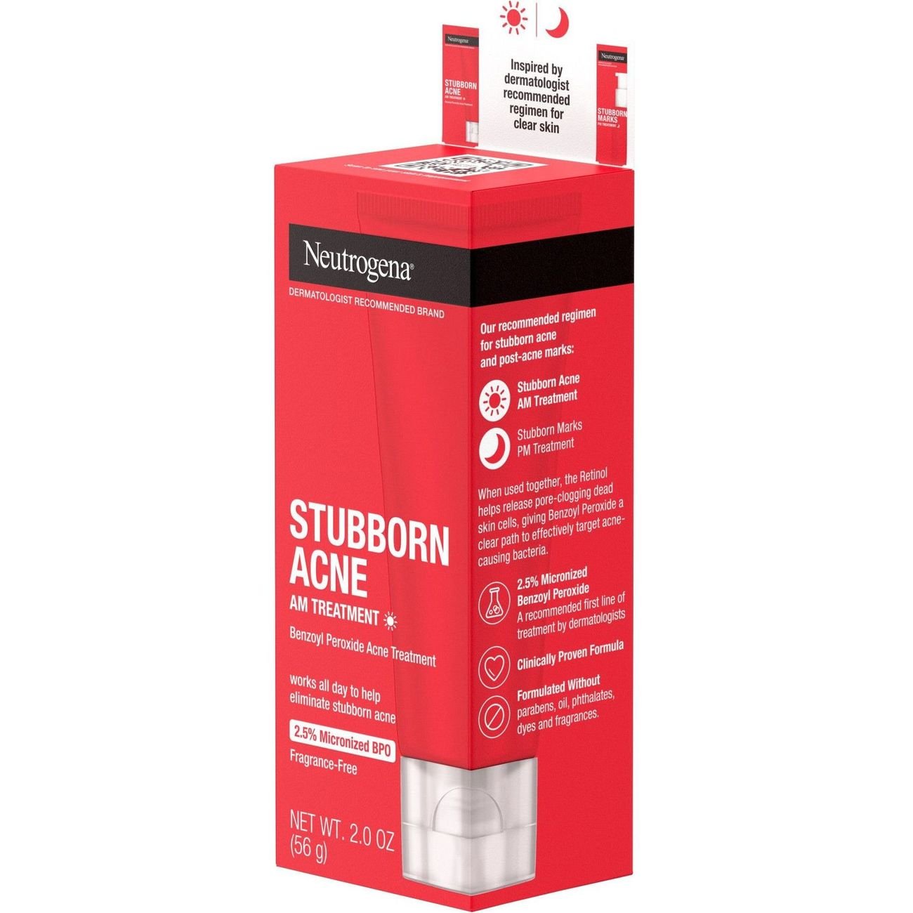 Neutrogena Stubborn Acne AM Treatment with Benzoyl Peroxide