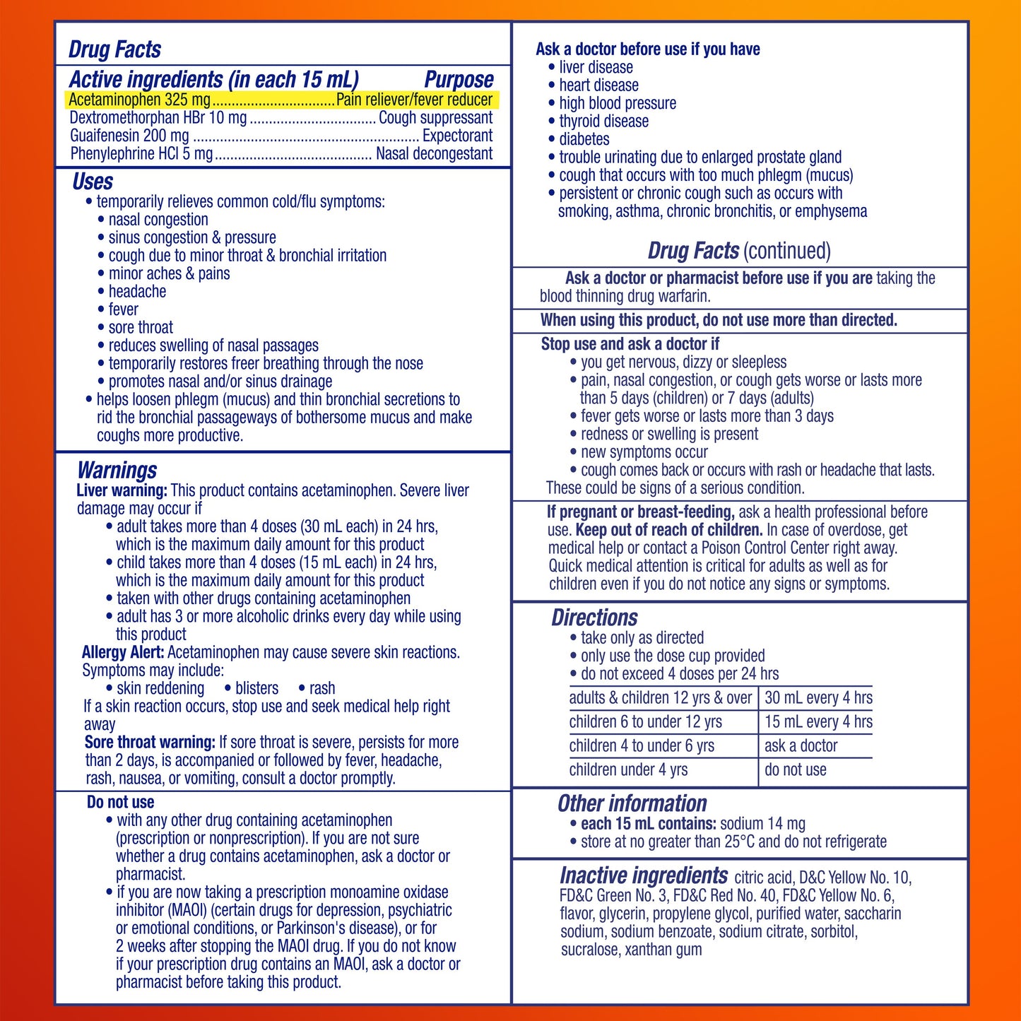 Vicks DayQuil SEVERE Cold & Flu Liquid Over-the-Counter Medicine, Powerful Daytime Relief, Honey Flavor