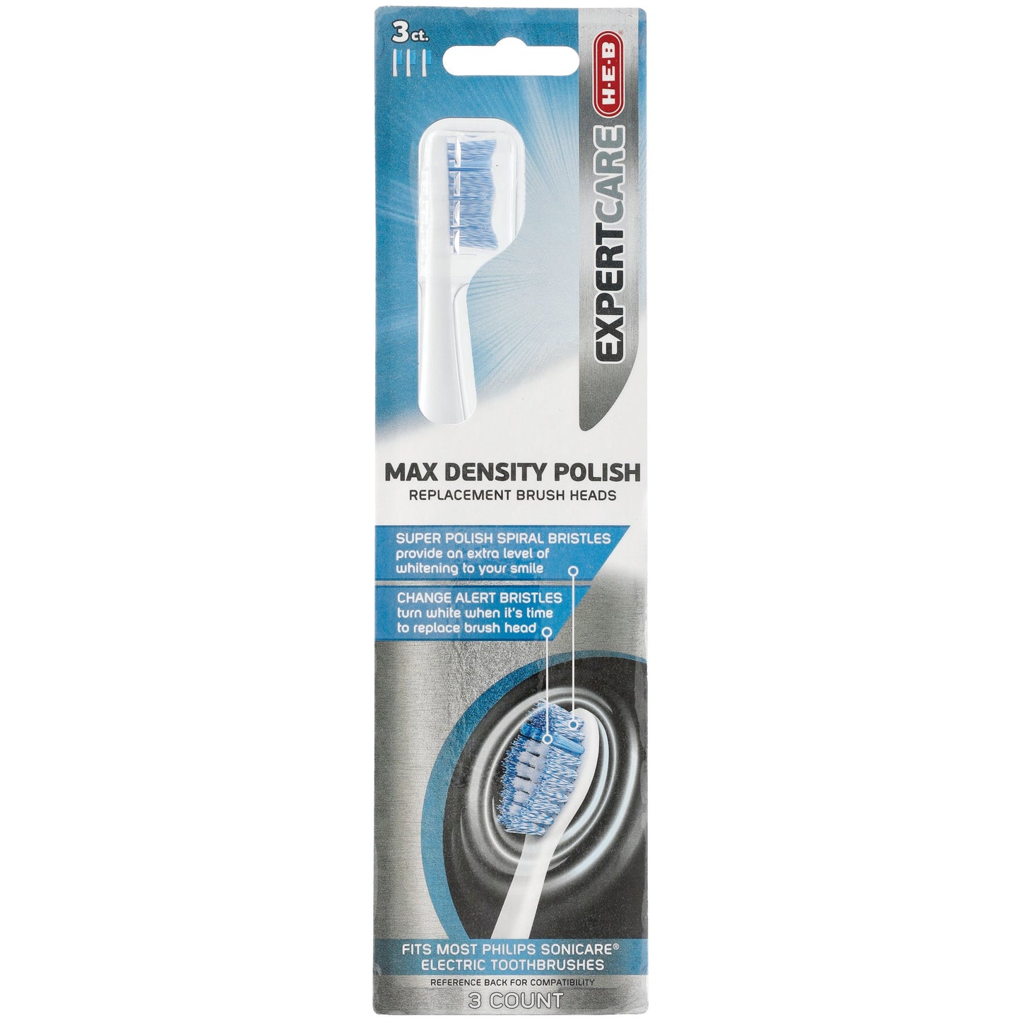H-E-B Expert Care Max Density Polish Replacement Brush Heads