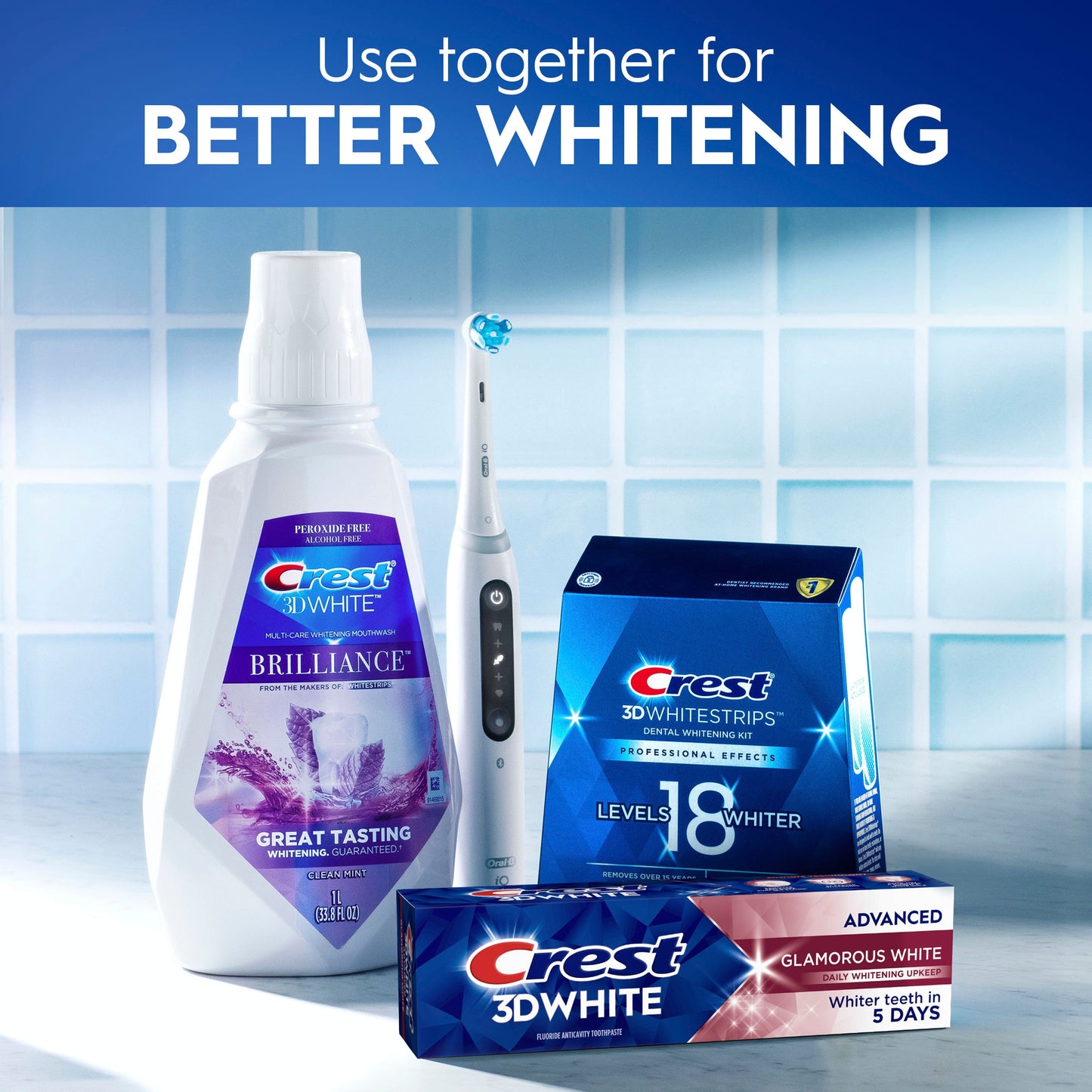 Crest 3DWhite Advanced Glamorous White Teeth Whitening Toothpaste