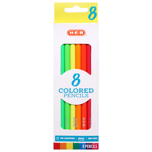 H-E-B Bright Colored Pencils