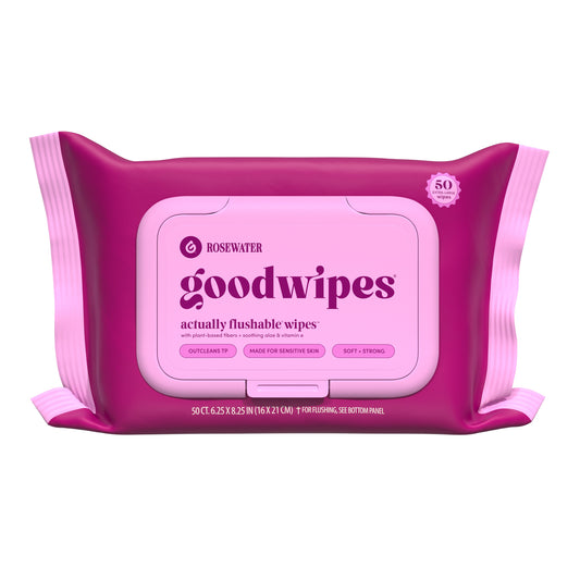 Goodwipes XL Flushable Wipes - Rosewater