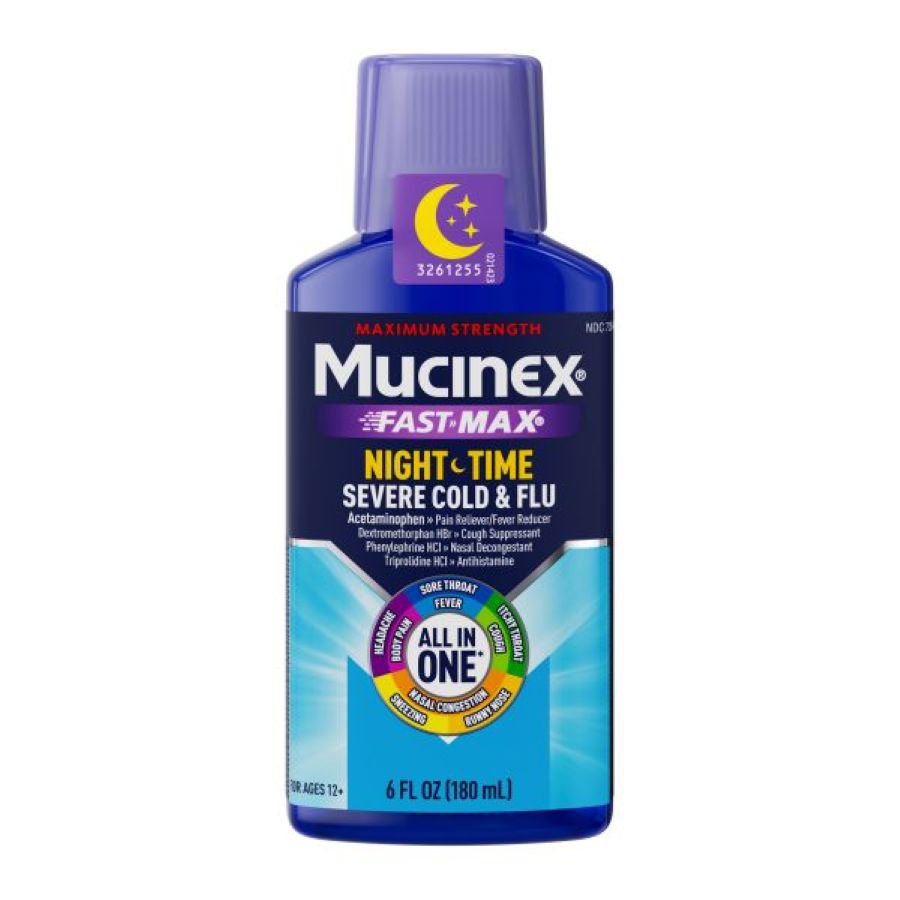 Mucinex Nightshift Adult Liquid - Severe Cold & Flu
