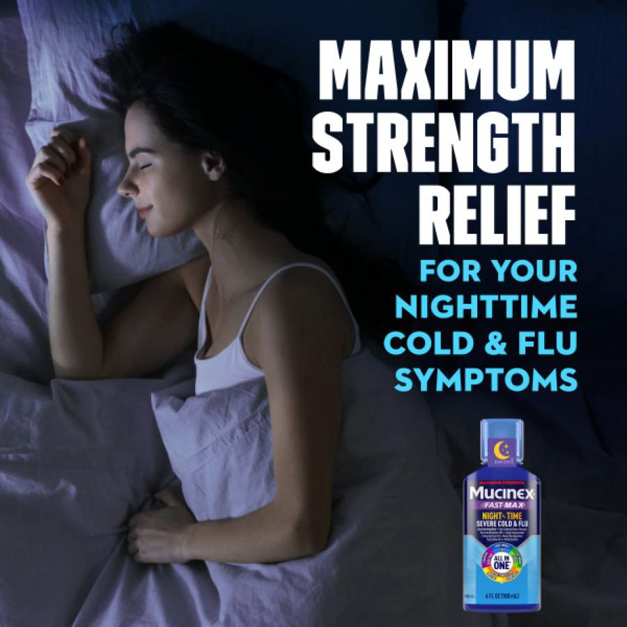 Mucinex Nightshift Adult Liquid - Severe Cold & Flu