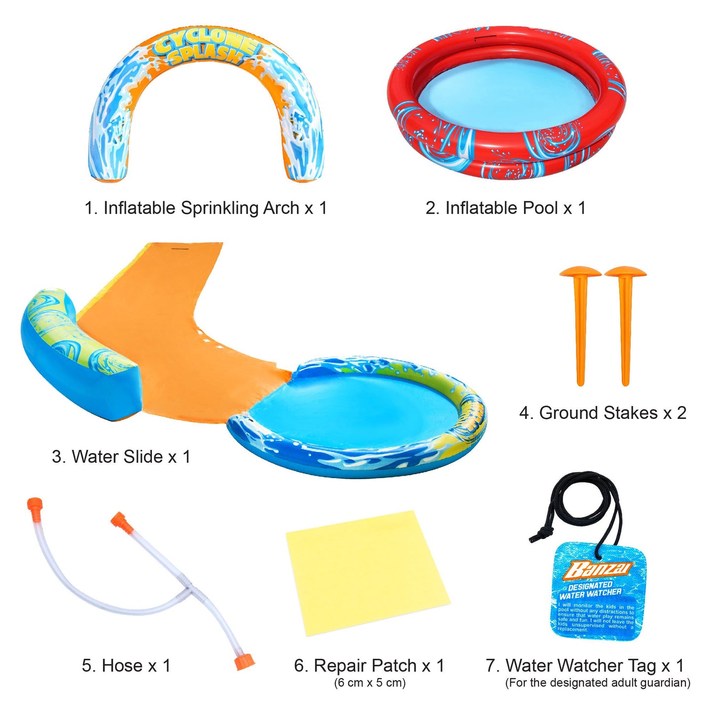 Banzai Cyclone Splash Water Park Set