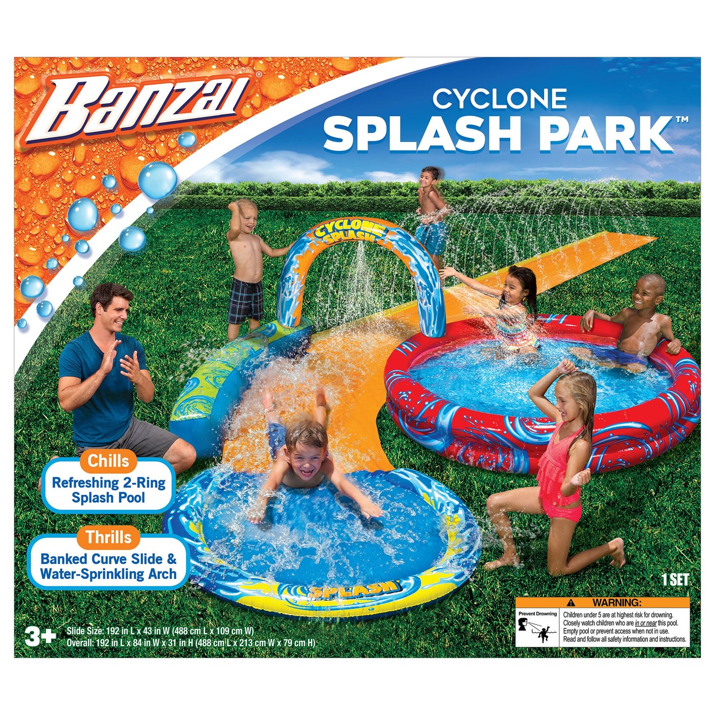 Banzai Cyclone Splash Water Park Set