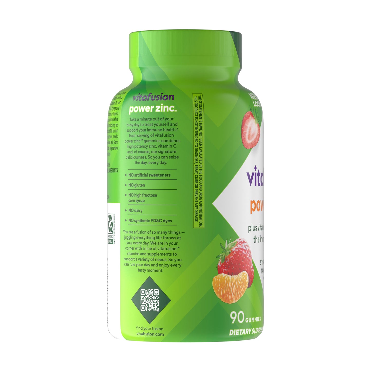 Vitafusion Power Zinc 15 mg + Vitamin C Adult Gummies
