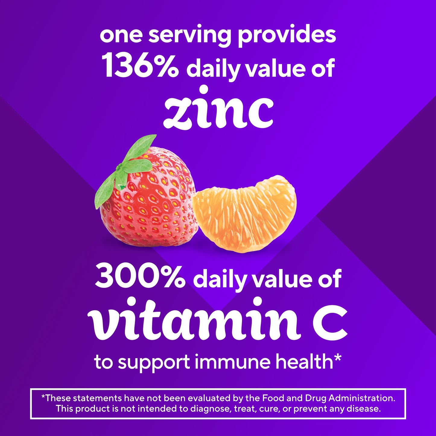 Vitafusion Power Zinc 15 mg + Vitamin C Adult Gummies