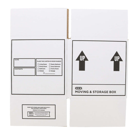H-E-B Moving & Storage Box - White