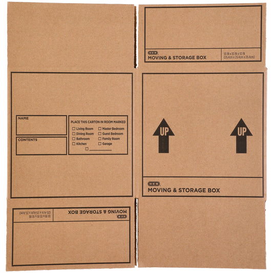 H-E-B Moving & Storage Box - Brown