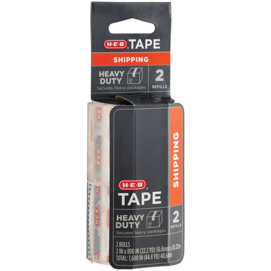 H-E-B Heavy Duty Shipping Tape Refills, 2 pk