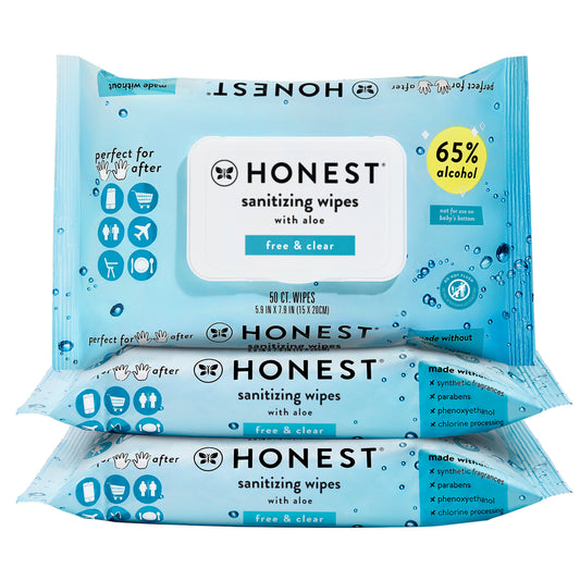 The Honest Company Alcohol Wipes with Aloe 3 Pk