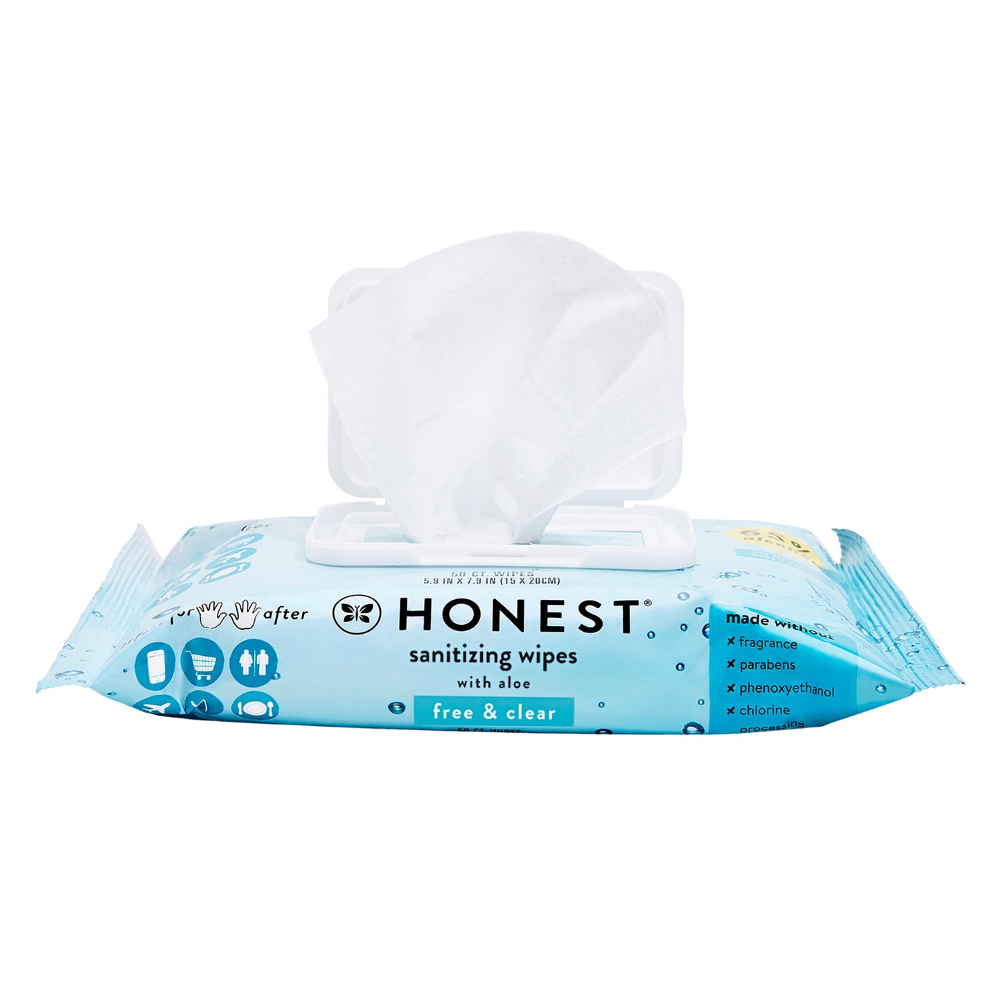 The Honest Company Alcohol Wipes with Aloe 3 Pk