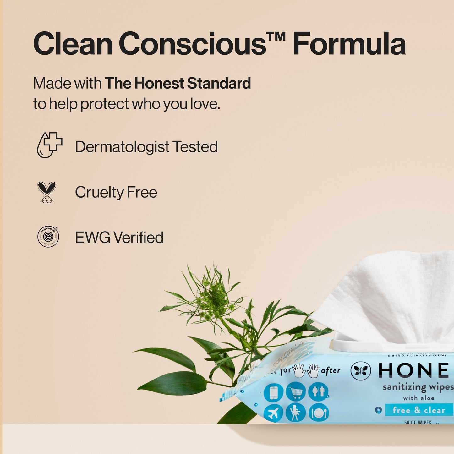 The Honest Company Alcohol Wipes with Aloe 3 Pk