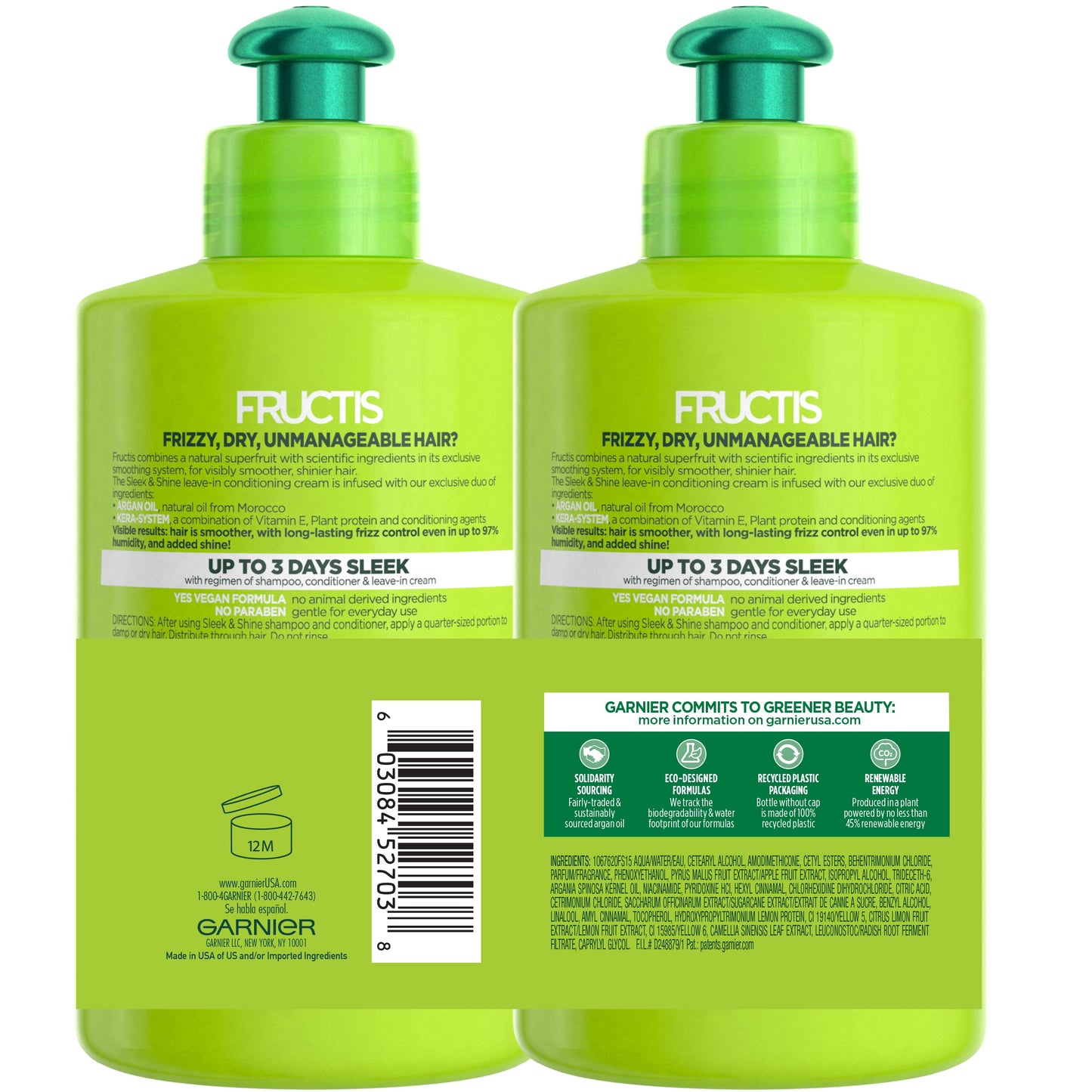 Garnier Fructis Sleek & Shine Intense Smooth Leave-In Conditioning Cream