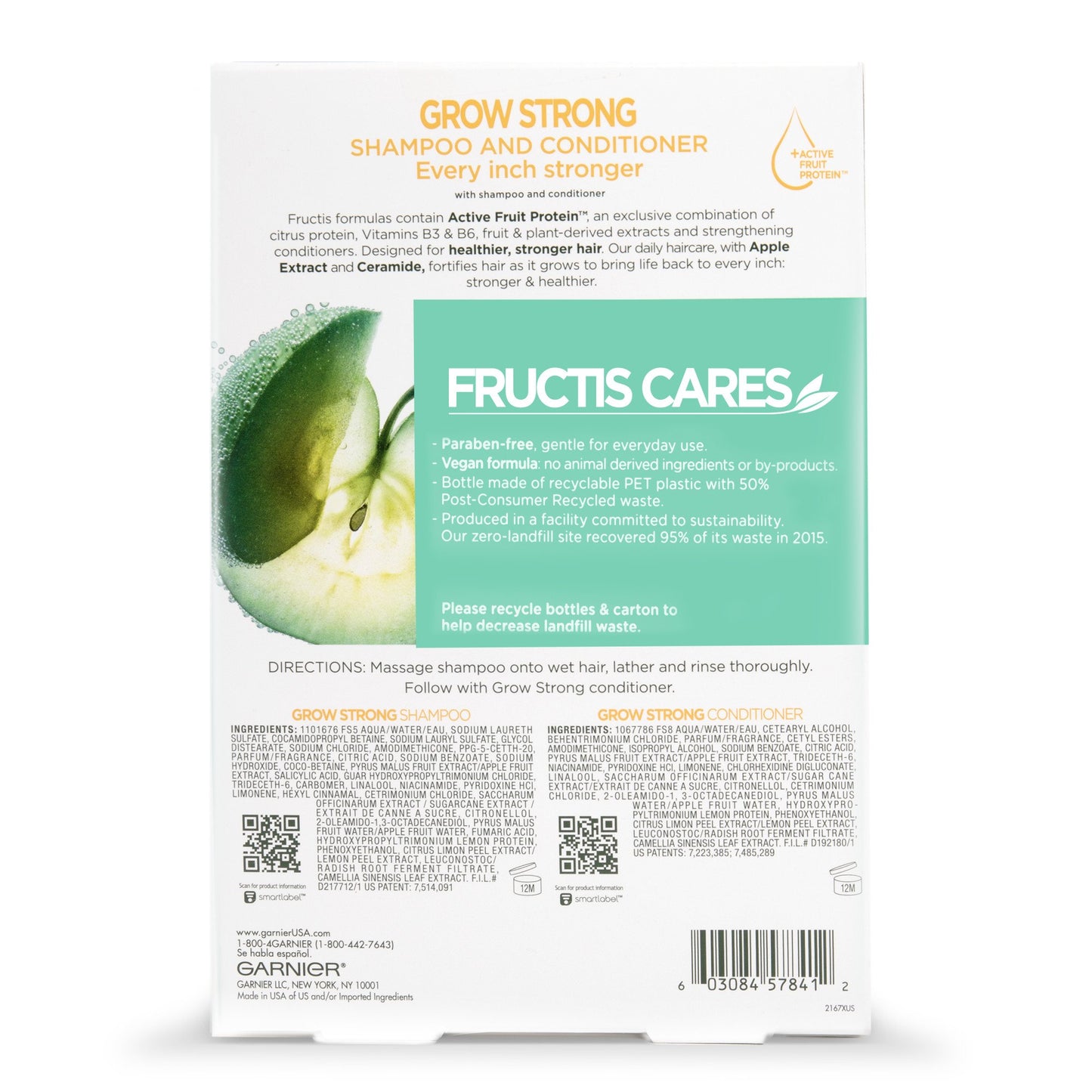 Garnier Fructis Grow Strong Shampoo & Conditioner