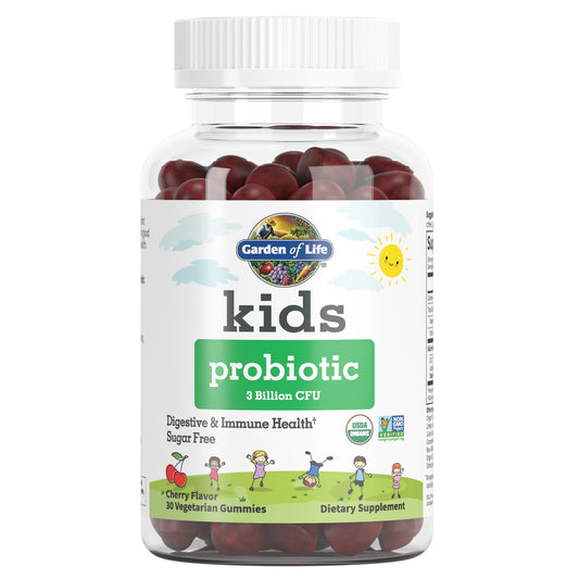 Garden of Life Organic Sugar Free Kids' Probiotic Gummies - Cherry