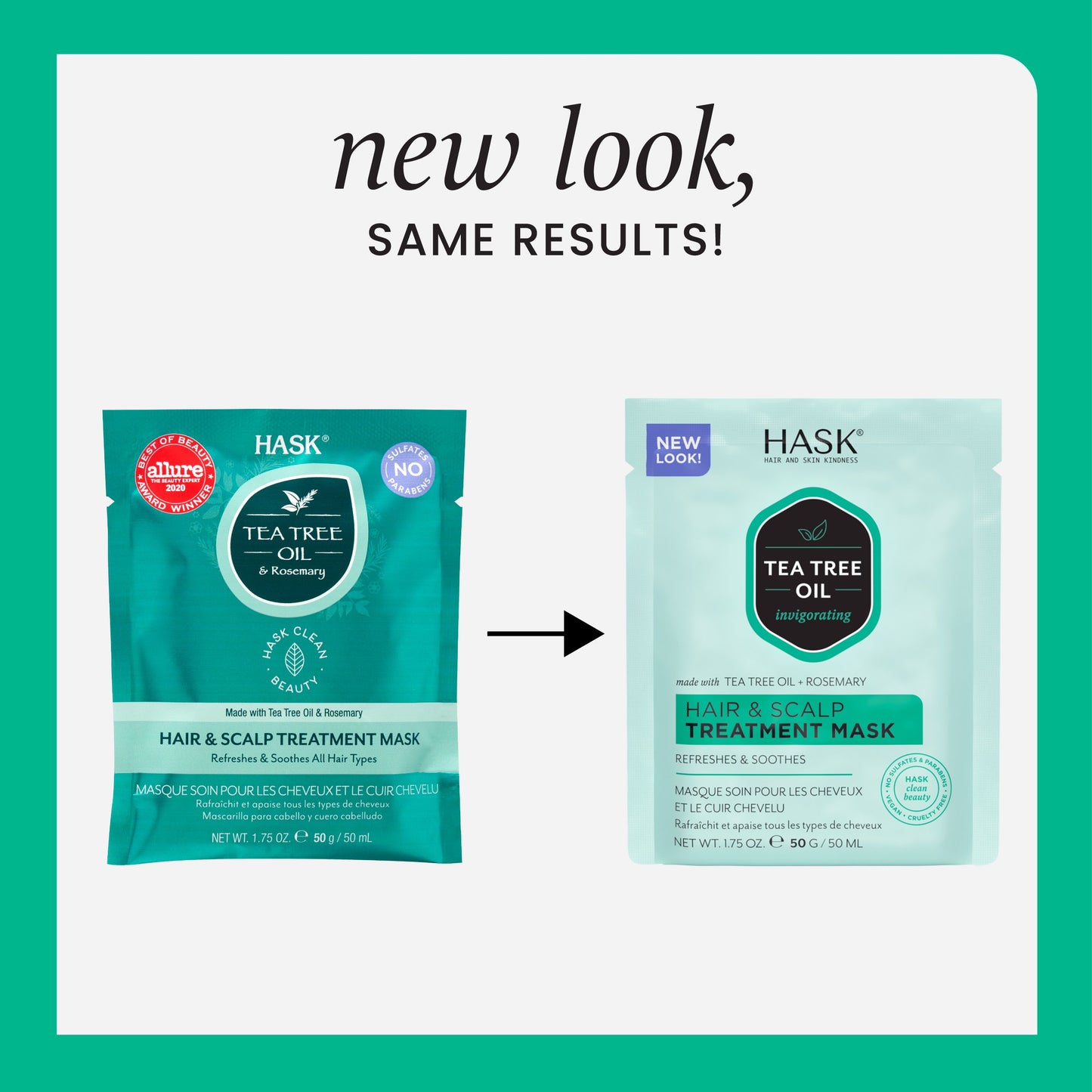 HASK Tea Tree Oil & Rosemary Hair & Scalp Treatment Mask