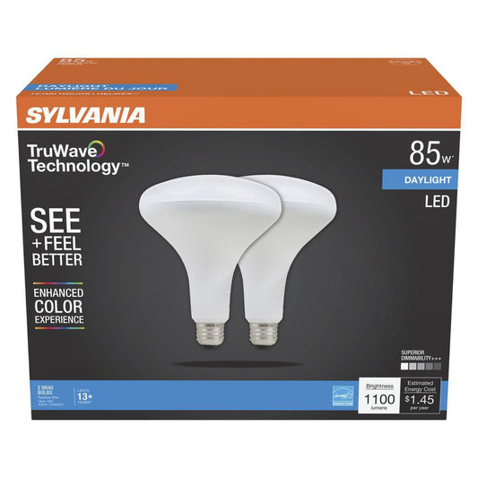 Sylvania TruWave BR40 85-Watt LED Light Bulbs - Daylight