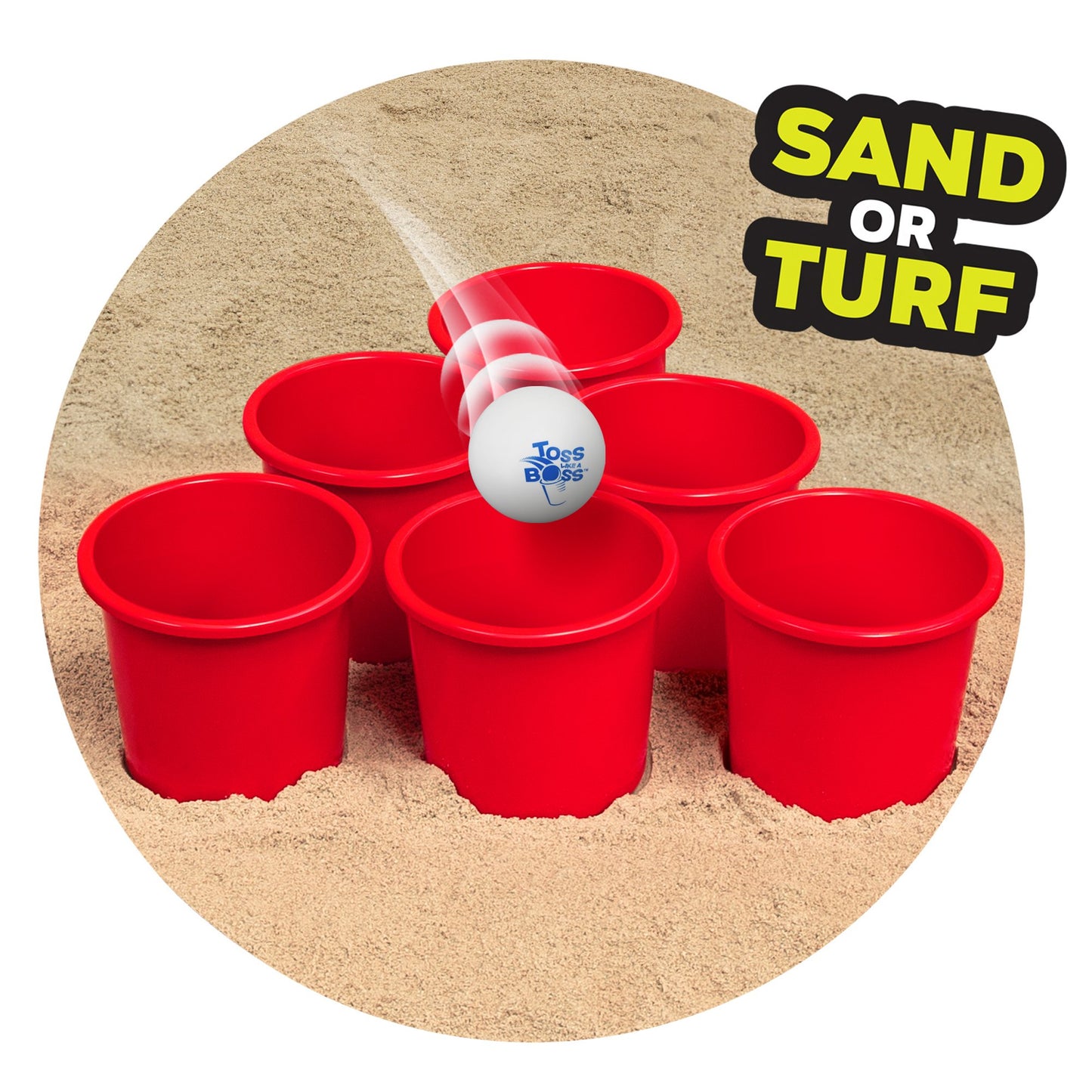Banzai Toss Like A Boss Giant Yard Pong Game