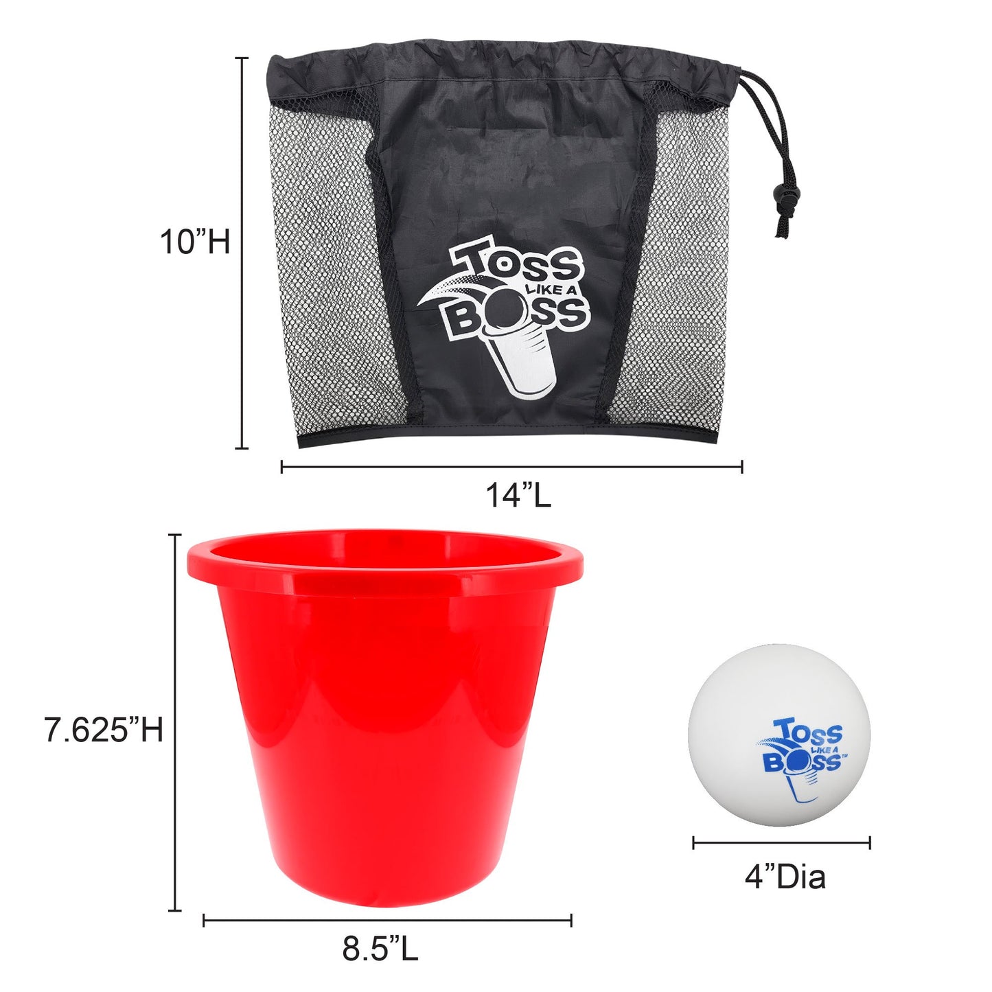Banzai Toss Like A Boss Giant Yard Pong Game