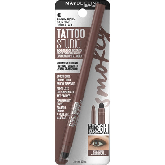 Maybelline Tattoo Studio Mechanical Gel Pencil Eyeliner - 40 Smokey Brown