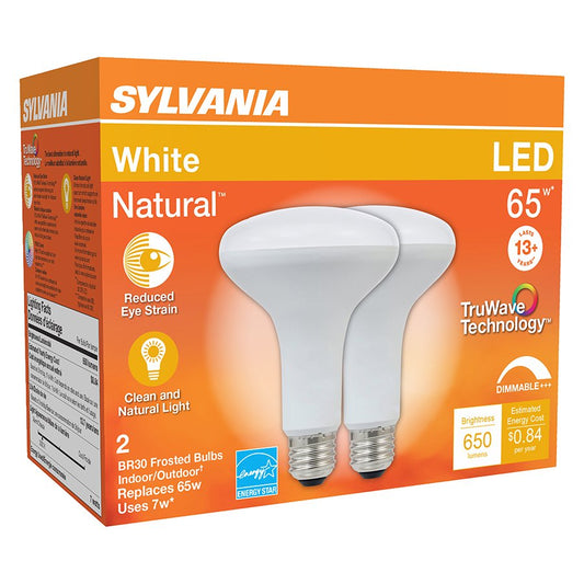 Sylvania TruWave BR30 65-Watt LED Light Bulbs - White