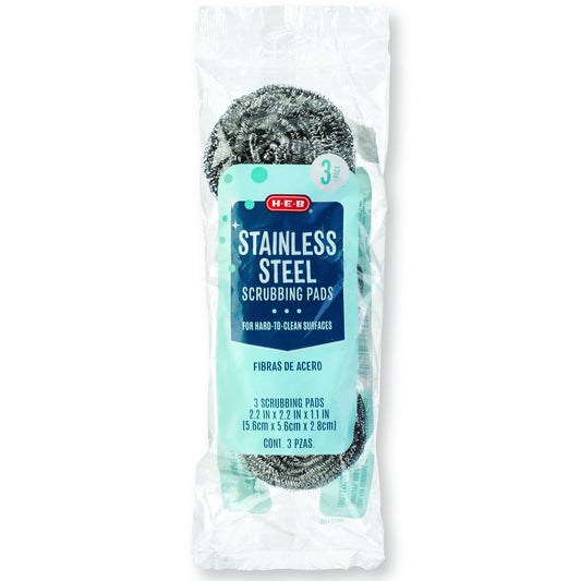 H-E-B Stainless Steel Scrubbing Pads