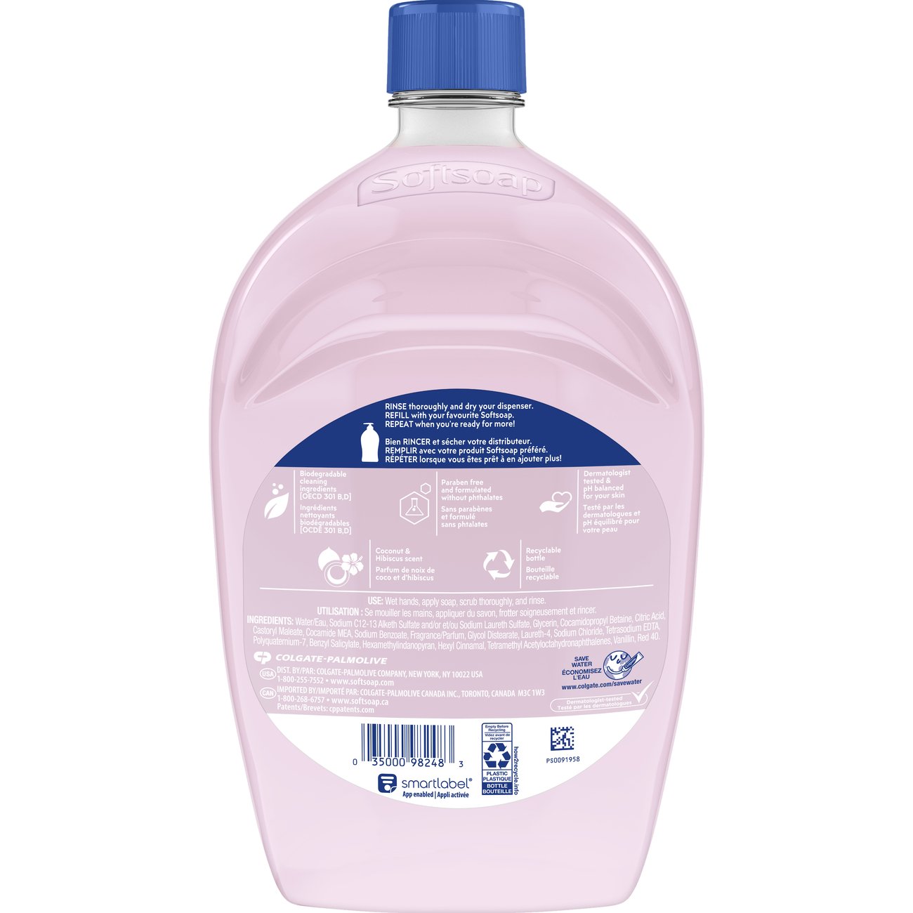 Softsoap Liquid Hand Soap Refill - Coconut And Hibiscus