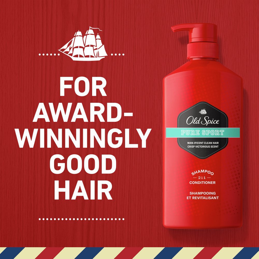 Old Spice 2 in 1 Shampoo Conditioner - Pure Sport
